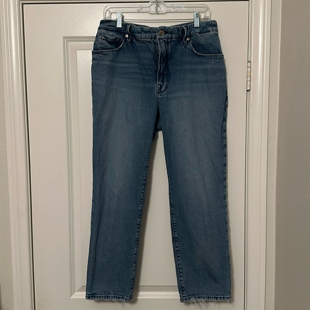 Good American cropped jeans